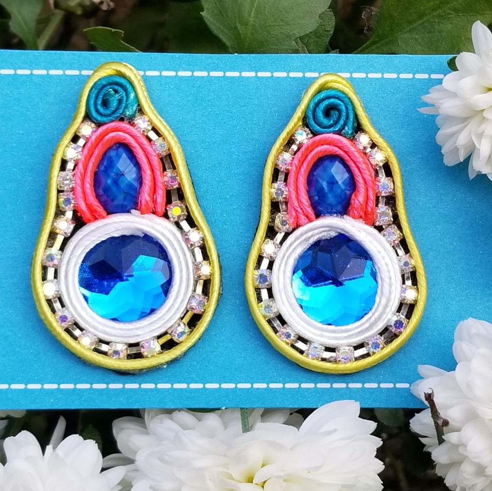 Colorful handmade earrings